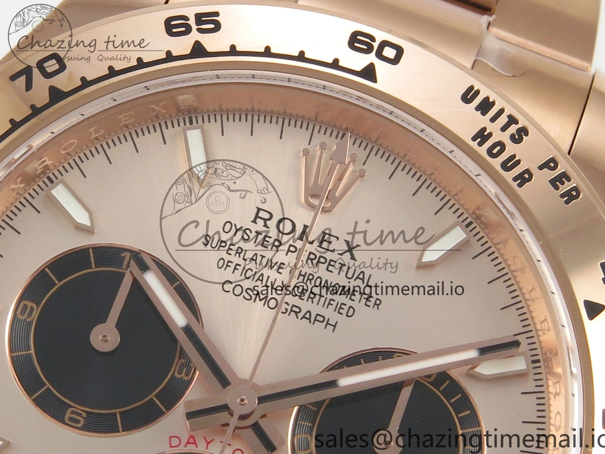 Bracelet Stick Dial 1:1 Black RG APSF Markers RG Best Daytona Edition 904L 126505 RG On SH4131 1229